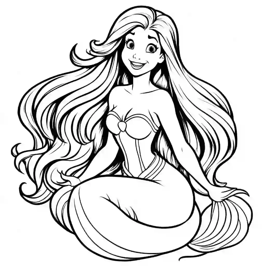 Little Mermaid coloring pages